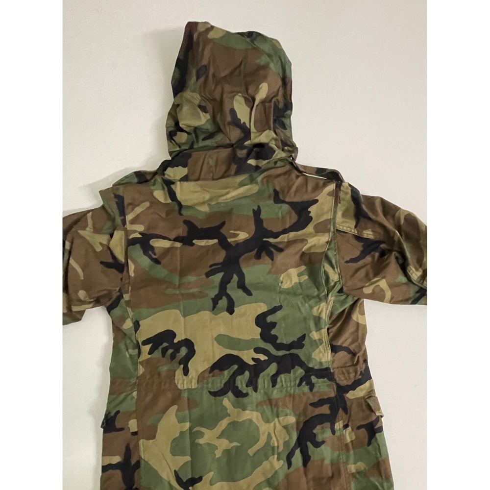 Vintage US Military M65 Jacket Woodland Camo Small Short 1983 So-Sew Styles - Picture 6 of 10